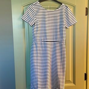 Cute white and black striped dress